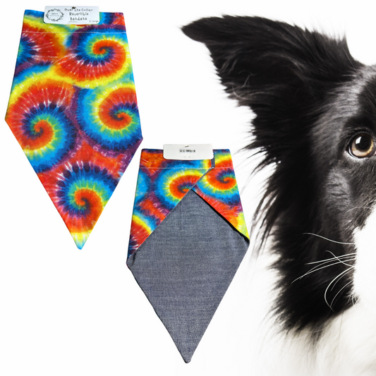 X-Large Reversible Over-the-Collar Dog Bandana (14" Wide by 11" Long)