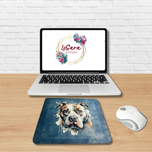Watercolor Pit Bull Bliss Mouse Pad