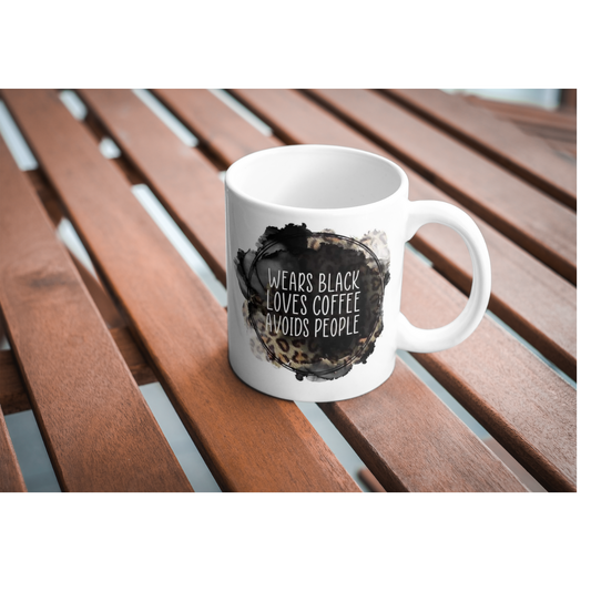Coffee, Solitude, and Black Magic Mug