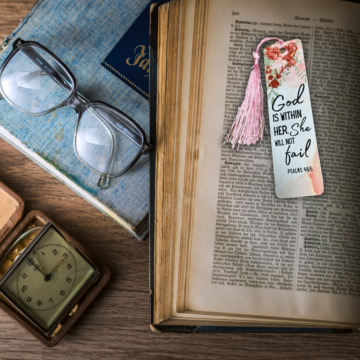 God is Within Her Metal Bookmark